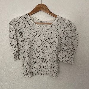 Polka dot Zara top